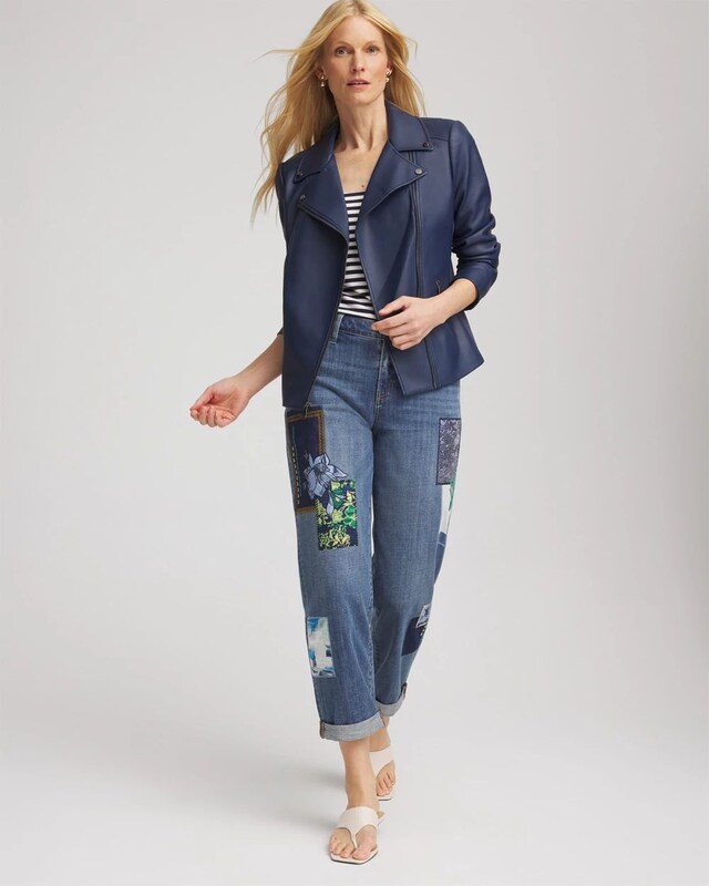 Faux Leather Moto Jacket - image 2